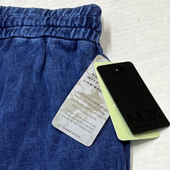 NUX Pants Womens S Terry Bootcut Blue Stone Pull On Bamboo Cotton Blend Lounge - Picture 14 of 14